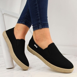 Slip on da donna espadrillas nere Big Star DD274017 nero 1