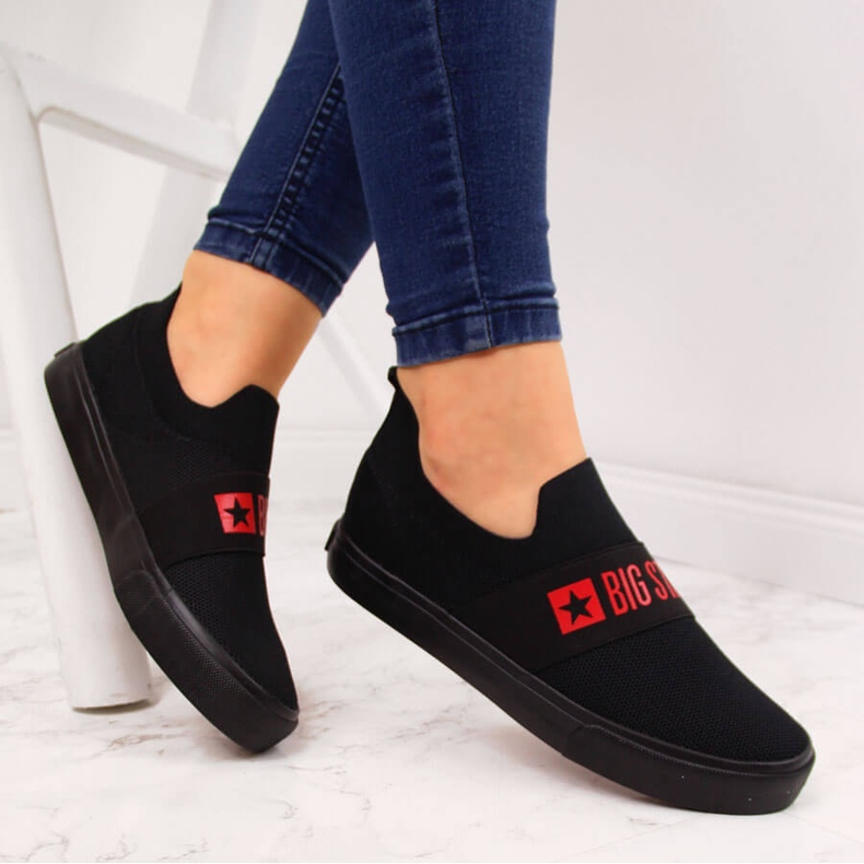 Sneakers slip on da donna nere Big Star FF274221 nere nero 1