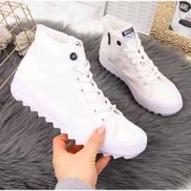 Sneakers bianche in tessuto Big Star FF274241 bianco 2