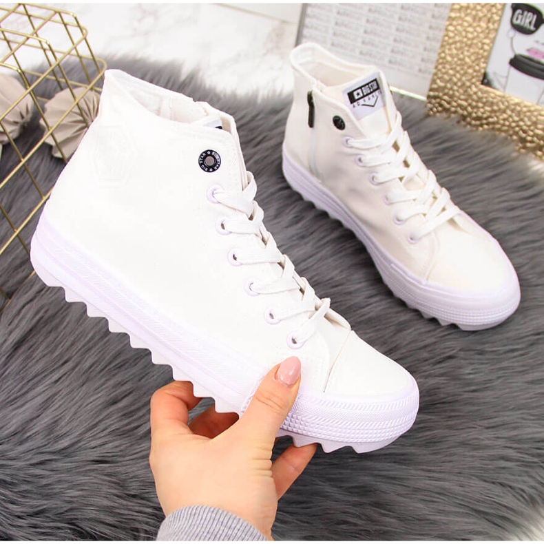 Sneakers bianche in tessuto Big Star FF274241 bianco 2
