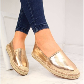 Espadrillas da donna con ecopelle, Big Star dorata HH274503 d'oro 1
