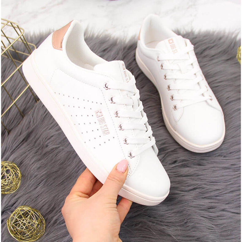 Sneakers basse bianche in ecopelle Big Star DD274583 bianca 2