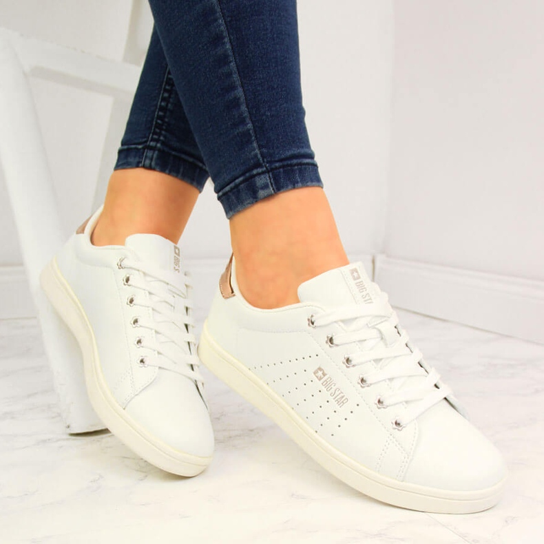 Sneakers basse bianche in ecopelle Big Star DD274583 bianca 1
