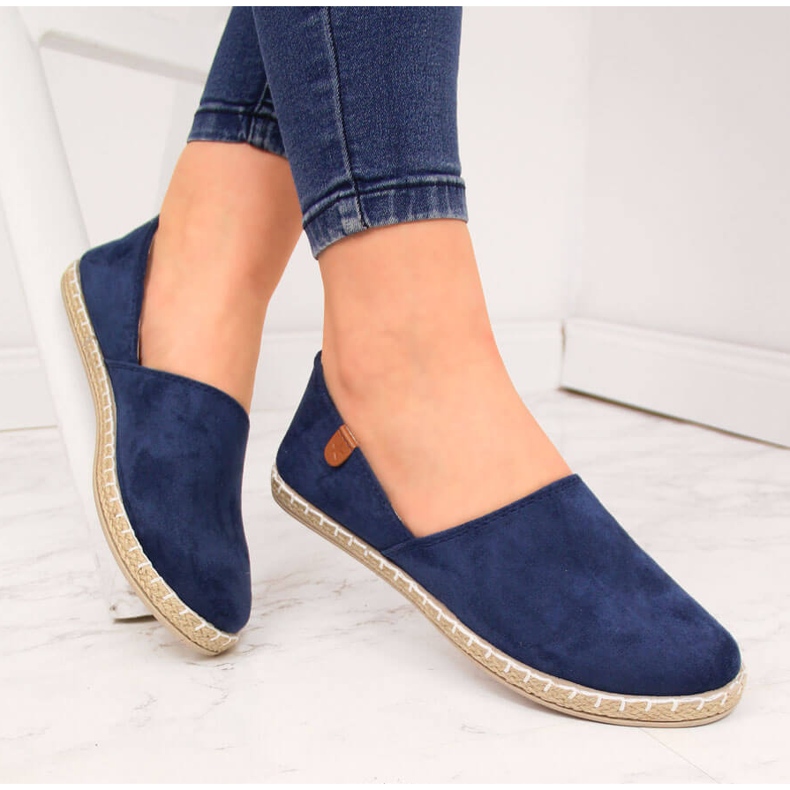 News Espadrillas da donna con intagli blu navy NOVITA' 1