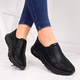 Scarpe slip-on sportive da donna Jezzi nere nero 1