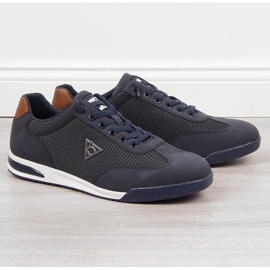 Scarpe sportive casual da uomo blu navy Bugatti JJ153171 1