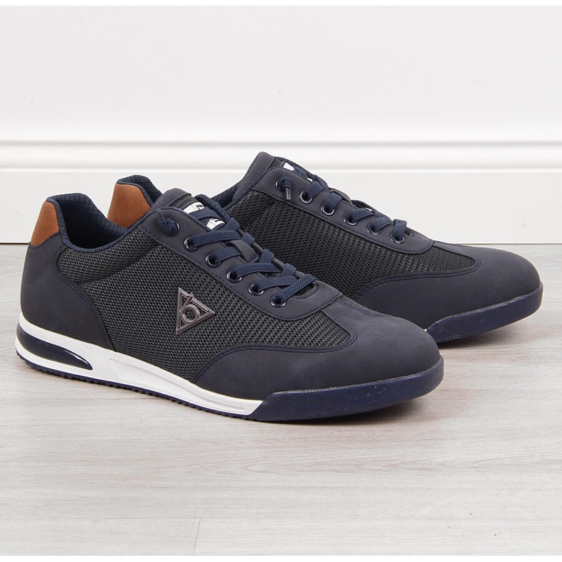 Scarpe sportive casual da uomo blu navy Bugatti JJ153171 1