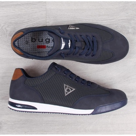 Scarpe sportive casual da uomo blu navy Bugatti JJ153171 2