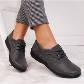 Grigio Scarpe da donna in pelle Helios 715 1