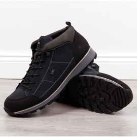 Stivali caldi da uomo Rieker F5740-00 blu navy 1