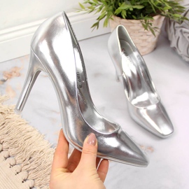 Décolleté su tacco Seastar argento 2