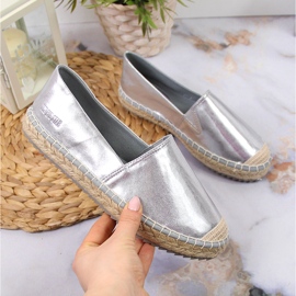 Espadrillas da donna in ecopelle argento Big Star HH274504 1