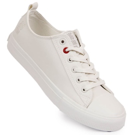 Sneakers basse in ecopelle bianche Big Star JJ274007 bianca 1