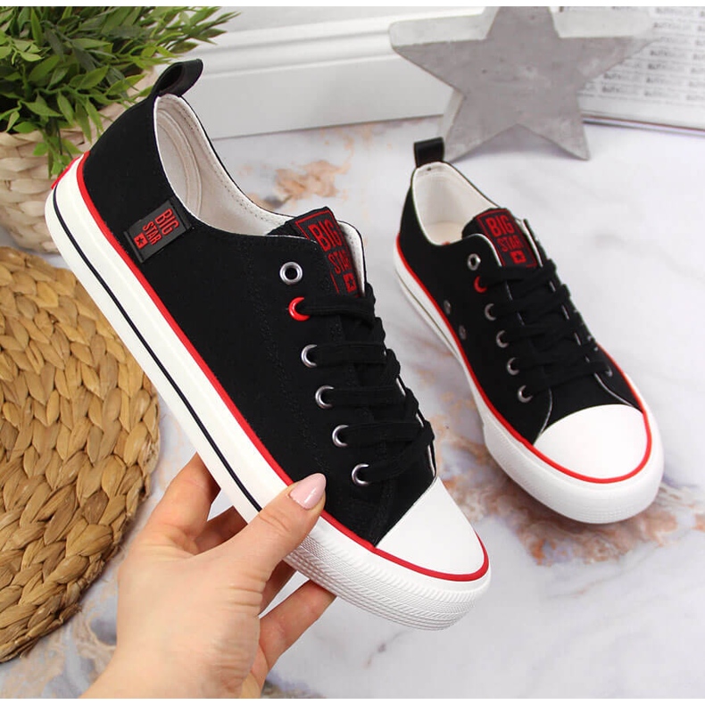 Sneakers basse in tessuto nero Big Star JJ274122 1