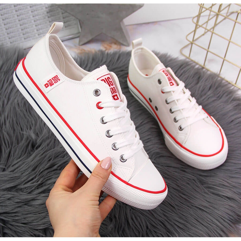 Sneakers bassa in ecopelle bianca Big Star JJ274130 2