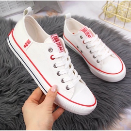 Sneakers basse in tessuto bianche Big Star JJ274123 bianco 1