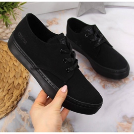 Sneakers basse in tessuto nero Big Star JJ274089 1