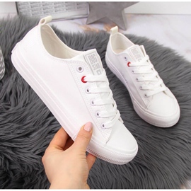 Sneakers basse bianche in tessuto Big Star JJ274001 bianca 2