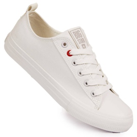 Sneakers basse bianche in tessuto Big Star JJ274001 bianca 1