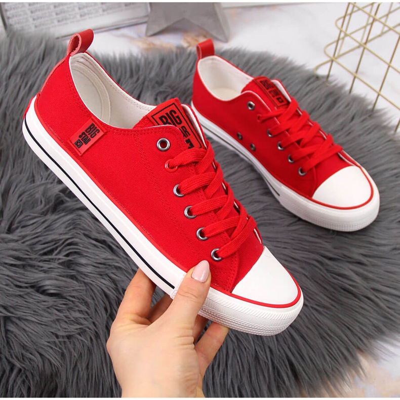 Sneakers basse rosse in tessuto Big Star JJ274124 rosso 1