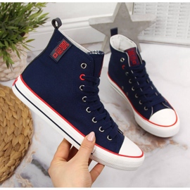 Sneakers Big Star in tessuto blu navy JJ274125 1