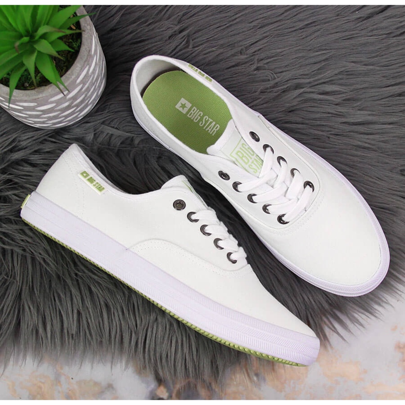 Sneakers Big Star bianche in tessuto JJ274260 bianco 1
