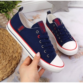 Sneakers basse in tessuto blu navy Big Star JJ274121 1