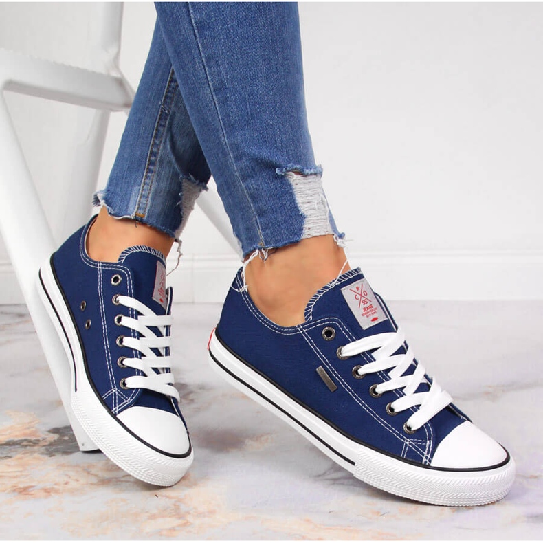 Sneakers basse blu navy Cross Jeans JJ2R4012C 1