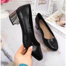 Décolleté su un blocco d'argento Sergio Leone nero 1