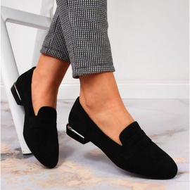 Scarpe da donna nere, mocassini di Sergio Leone nero 1