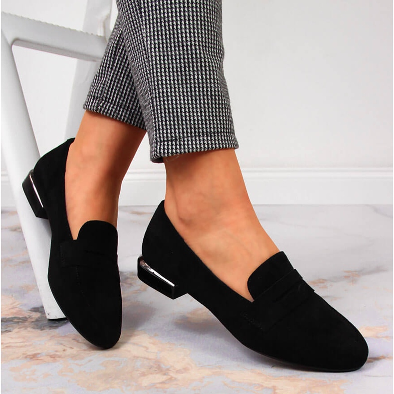 Scarpe da donna nere, mocassini di Sergio Leone nero 1