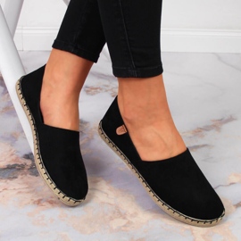 Espadrillas da donna Vinceza nere con cut-out nero 1