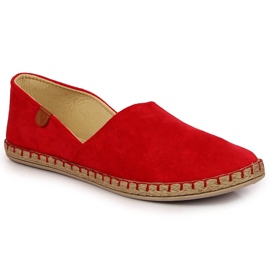 Espadrillas da donna rosse Vinceza con cut-out rosso 2