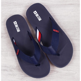 Ciabatte da uomo Big Star JJ174518 blu navy 1