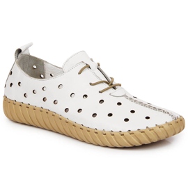 Scarpe comfort traforate Artiker bianche bianco 1