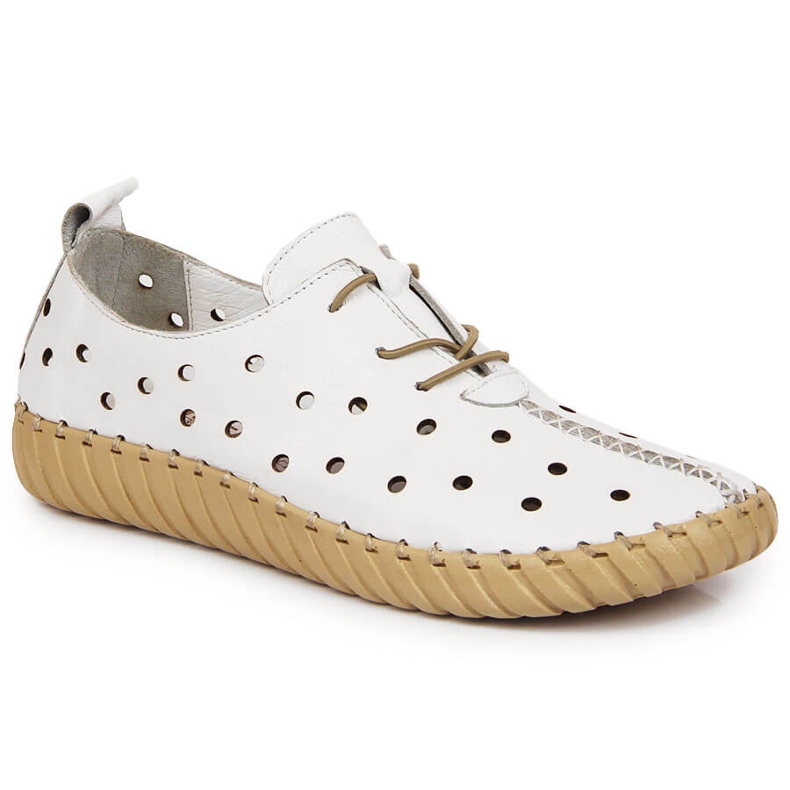 Scarpe comfort traforate Artiker bianche bianca 1