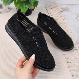 Sneakers da donna in pizzo Artiker nere nero 1