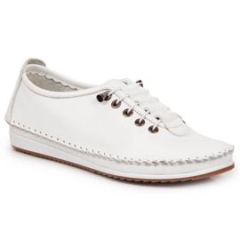 Slip-on da donna in pelle bianca Artiker 2