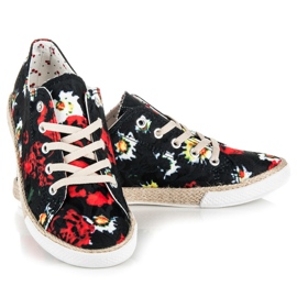 Kylie Espadrillas stringate nero 1