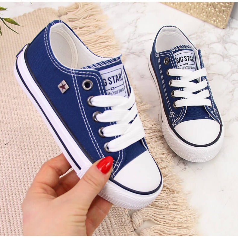 Sneakers da bambino Big Star FF374202 blu navy 1