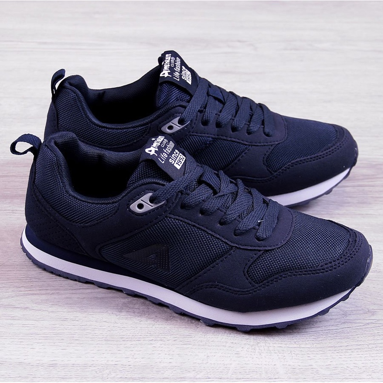 Scarpe sportive da uomo blu navy American Club 1
