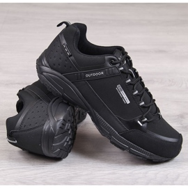 Scarpe sportive da trekking impermeabili da uomo nere DK nero 1