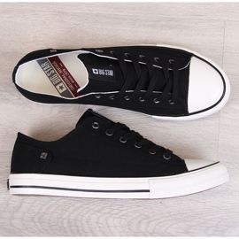 Sneakers basse da uomo nere Big Star DD174273 nero 1