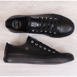 Sneakers da uomo in ecopelle nere Big Star V174345 nero 1
