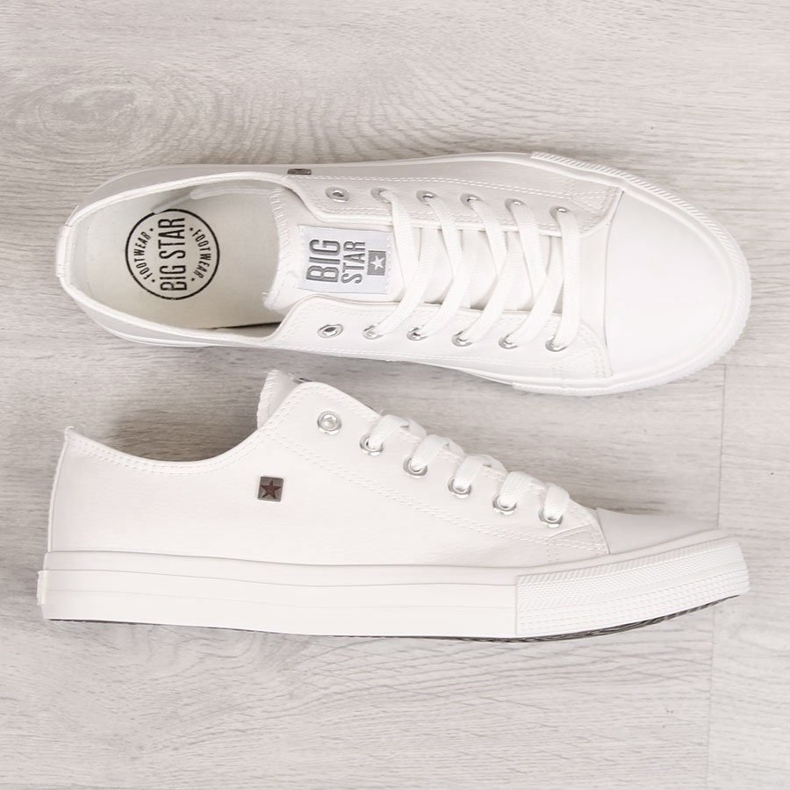 Sneakers da uomo in ecopelle bianche Big Star V174347 bianco 1