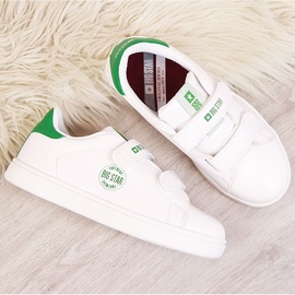 Sneakers da bambino Big Star DD374029 bianche in ecopelle con velcro bianco 1