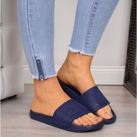 Ciabatte mare Big Star DD274A269 in gomma blu navy 2