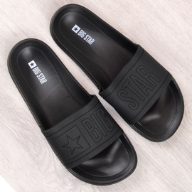 Ciabatte da spiaggia per bambini in gomma nere Big Star DD374157 nero 2