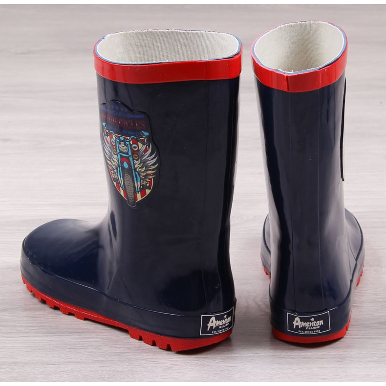 American Club Galosce americane da ragazzo impermeabili blu navy 1