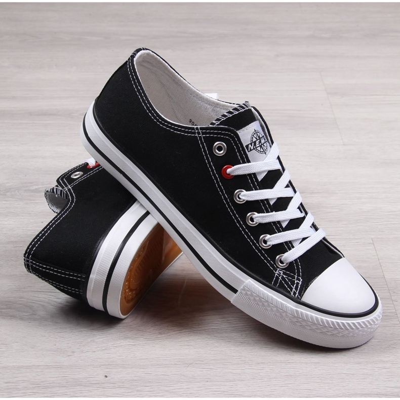 Sneakers basse da uomo, nere NEWS nero 2